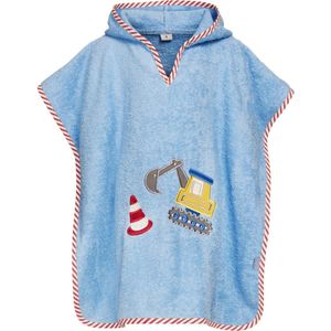 Playshoes - Poncho - Blauw - Badstof - Capuchon