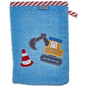 Playshoes Unisex baby graafmachine washandje, blauw, origineel