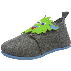 Playshoes uniseks-kind vilten pantoffels Slipper vilten pantoffels, Monster, 20 EU