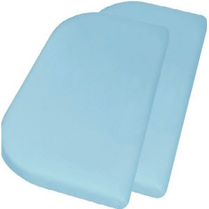 Playshoes Hoeslaken Junior 81 X 42 + 10 Cm 2 Stuks Lichtblauw