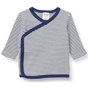 Playshoes Uniseks kindervleugelhemd met lange mouwen, gestreept babyshirt, marineblauw, 44