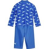 Playshoes - UV-zwempak voor jongens - longsleeve - Haaien - Blauw