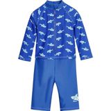 Playshoes - UV-zwempak voor jongens - longsleeve - Haaien - Blauw