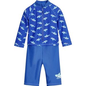 Playshoes - UV-zwempak voor jongens - longsleeve - Haaien - Blauw