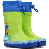 Playshoes - Regenlaarzen voor kinderen met trekkoord - Dinosaurus - Groen