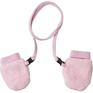 Playshoes Unisex baby knuffel-fleece wanten handschoenen, roze, Eén maat