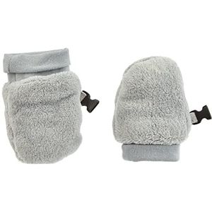 Playshoes Unisex baby knuffel-fleece wanten handschoenen, grijs, Eén maat