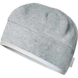 Playshoes Unisex fleece kindermuts geschikt voor helm winterhoed, grijs/melange, 49 cm
