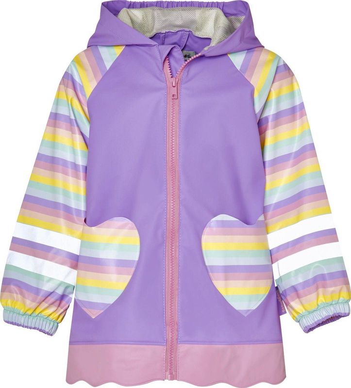 Playshoes - Regenjas voor kinderen - Eenhoorn - Roze en regenboog - maat 80cm