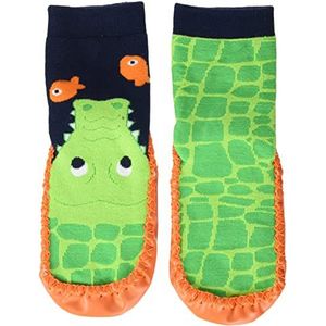 Playshoes - Huisschoenen voor kinderen - Krokodil - Groen - maat 18-19EU