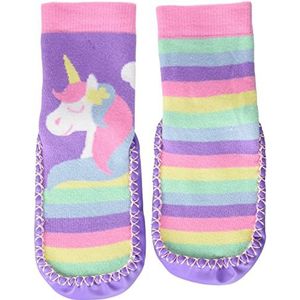 Playshoes - Huisschoenen - Eenhoorn - Regenboog - Antislipzool - Wasmachinebestendig