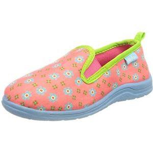 Playshoes - Kinder Hausschuh - Pink - Bloemen Motief