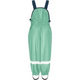 Playshoes - Fleece-Trägerhose - Regenhose - Groen - Wind- en Wasserdicht
