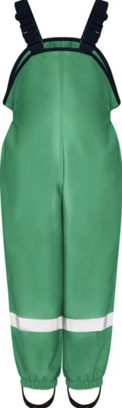 Playshoes - Fleece-Trägerhose - Regenhose - Groen - Wind- en Wasserdicht