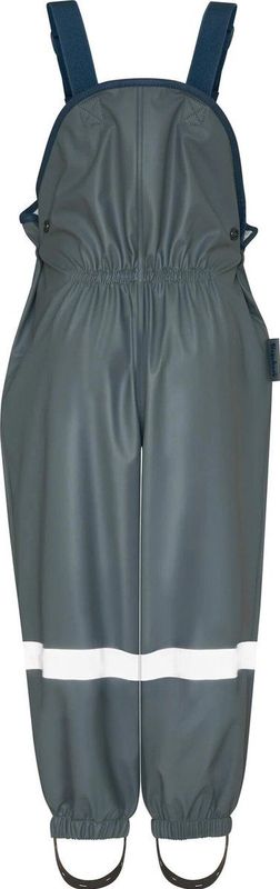 Playshoes - Regenbroek met bretels voor kinderen - Donkergrijs - maat 74cm