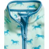 Playshoes Fleece Vest met All Over Paarden Print Turquoise