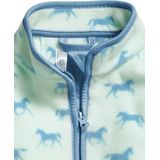 Playshoes Fleece Vest met All Over Paarden Print Turquoise