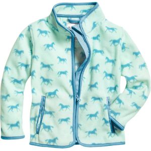Playshoes Fleece Vest met All Over Paarden Print Turquoise