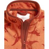 Playshoes Fleece Vest met All Over Dino Print Bruin