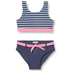 Playshoes Meisjesbikini met UV-bescherming, badpak, zwempak, badkleding, Ringel, 110-116
