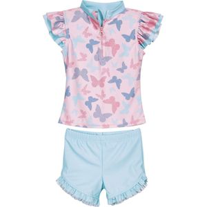 Playshoes Kinder UV-Schutz Bade-Set Schmetterlinge Rosa-110/116