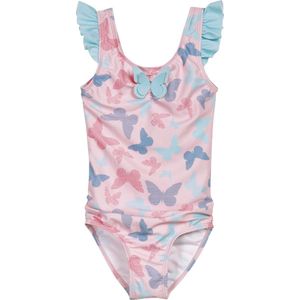 Playshoes - UV - Werend - Badpak - Roze - Vlinders - Maat 110/116