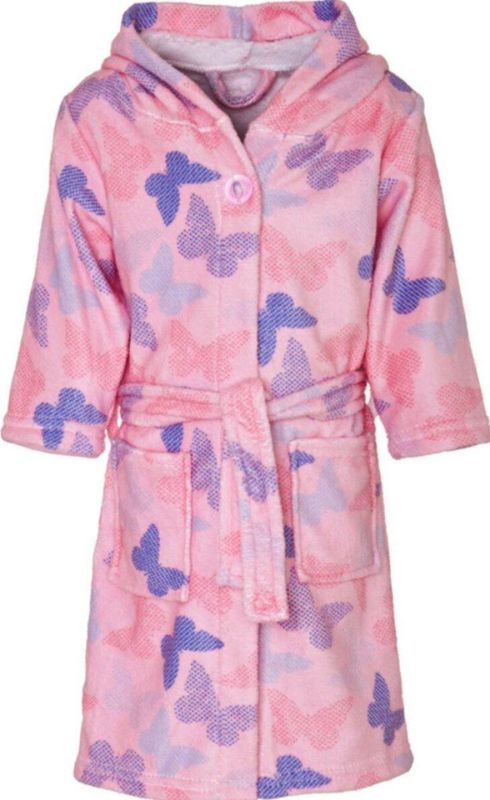 Playshoes - Fleece Badjas - Vlinders - Uniseks-kind - 134-140