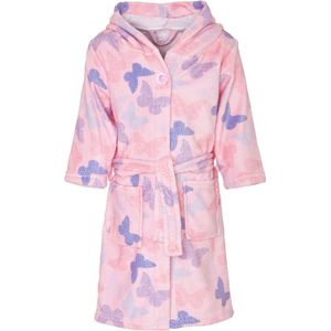 Playshoes - Kinderbadjas - Blauw - Fleece - Met Capuchon en Zakken