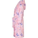 Playshoes - Badjas fleece- Vlinders - Roze - Maat 134/140