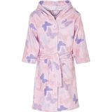 Playshoes - Badjas fleece- Vlinders - Roze - Maat 134/140