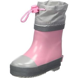 Playshoes Uniseks halfhoge gevoerde rubberlaarzen voor kinderen, roze, 18 EU