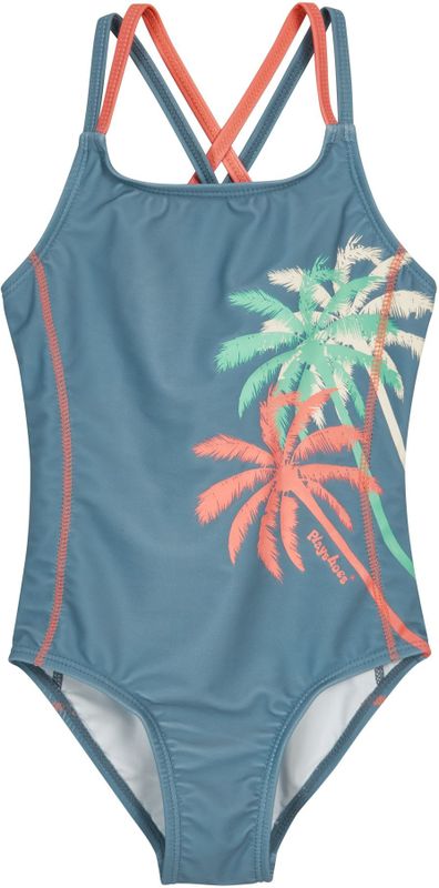 Playshoes Meisjes UV-bescherming badpak zwempak badkleding, Palmen, 74-80