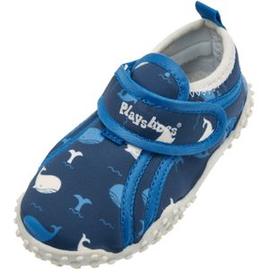 Wal - Badslipper - Blauw - Textiel - Velcro Sluiting