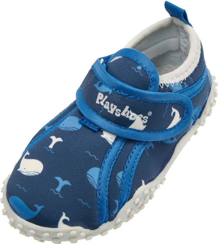 Wal - Badslipper - Blauw - Textiel - Velcro Sluiting