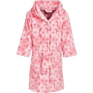 Badjas fleece bloem roze / wit. 158/164. Playshoes