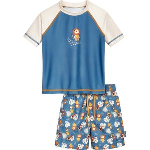 Playshoes - Uv-Schutz Bade-Set - Petrol - Dschungel - 110/116