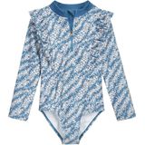 Badpak - Lange Mouwen - Gerecycled Polyester - Zwart - UV-Bescherming UPF 50+