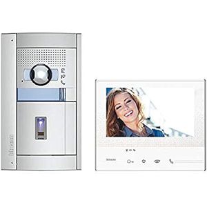 BTICINO, Flex ONE video-deurintercomset, SFERA incl. ekey-vingerafdruk met 2-kanaals evaluatie-eenheid, CLASSE300 X13E, 7 inch touchscreen, wifi-verbinding, deur-entry-app, 2-draads, IP 54, IK 08,