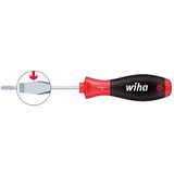 Wiha 302065100 Schroevendraaier SoftFinish sleufkop met ronde kling 6.5 mm x 100 mm - 00704