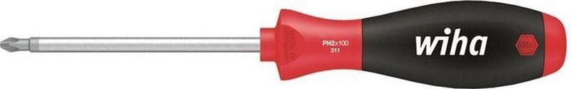 Toolland - Wiha Schraubendreher SoftFinish® Phillips mit Rundklinge PH1 x 80 mm (00756)