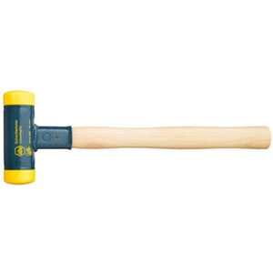 Wiha Kunststof hamer terugslagloos | met hickorysteel | rond-slagkop | 135 mm | 50 mm - 2097 - 02097