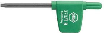 Wiha 370010 Stiftsleutel met vlaggetjesgreep TORX chemisch gezwart T10 x 74 mm - 03729