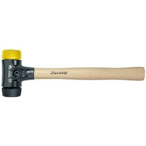 Wiha Kunststof hamer Safety | middelzacht/middelhard | met hickorysteel | rond-slagkop | 60 mm - 26437 - 26437