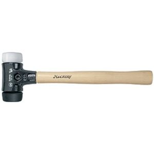 Wiha Kunststof hamer Safety middelzacht/zeer hard met hickorysteel, rond-slagkop - 26582