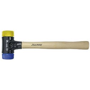Wiha - Schonhammer Safety weich/mittelhart mit Hickory-Holzstiel, Rund-Schlagkopf 30, 290 mm (26653)