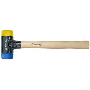Wiha Kunststof hamer Safety zacht/middelhard met hickorysteel, rond-slagkop (26654) 40 mm