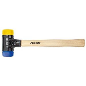 Wiha Safety hamer/hamer met hardheid 2 - blauw, geel/kunststof hamer rond, gewicht 1700 g, lengte 400 mm, Ø 60 mm