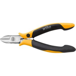 Wiha Zijkniptang Professional ESD brede, halfronde kop met facet | 115mm/4 12" - 26831 - 26831