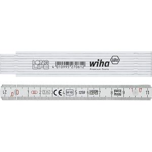 Wiha Metro plegable Longlife® de 1 m métrico, de 10 eslabones 13 mm (27062)