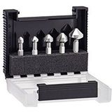 Wiha Juego de bits de avellanador cónico, combinado 1/4"" 6 unid., incl. caja (28027)
